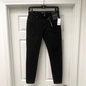 Banana Republic Mid Rise Skinny Ankle Jeans, Black, Sz 28